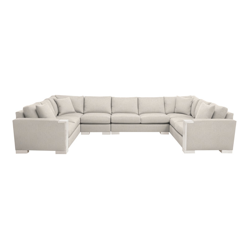 Michael Weiss 4-Piece Abingdon Sectional, Casa Blanca, Instant Parchment