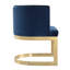 Chaise rembourrée en velours Aura-26649266