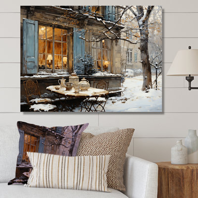 «Paris City Tower Winter Winter Charm II», art mural de la ville de Paris