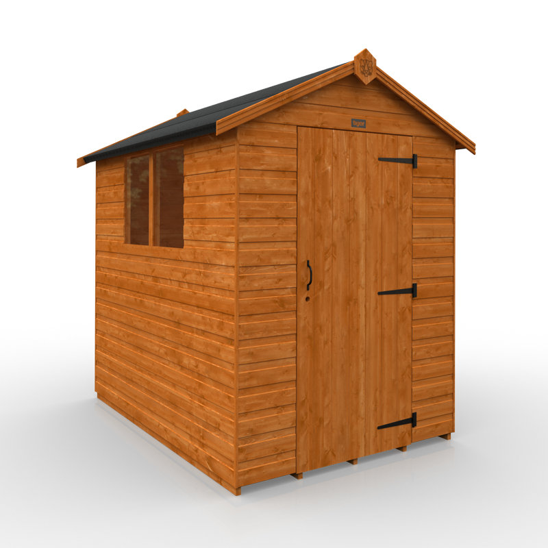 Tiger 5 ft. W x 7 ft. D Solid Wood Shiplap Apex Garden Shed
