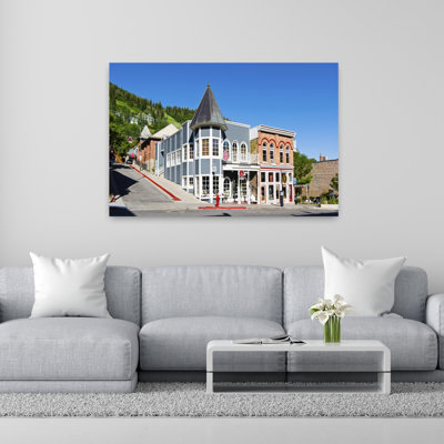 Buildings Along A Street Main Street Park City Utah USA by Scott M. Tansey - Wrapped Canvas Print