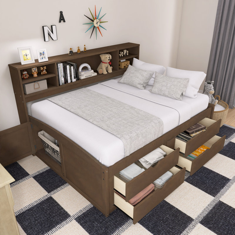 Lit de jour pour enfant Janyra, Marron