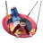 M&M Sales Enterprise Fabric Red Disc Swing with Mounting Hangers and Chains