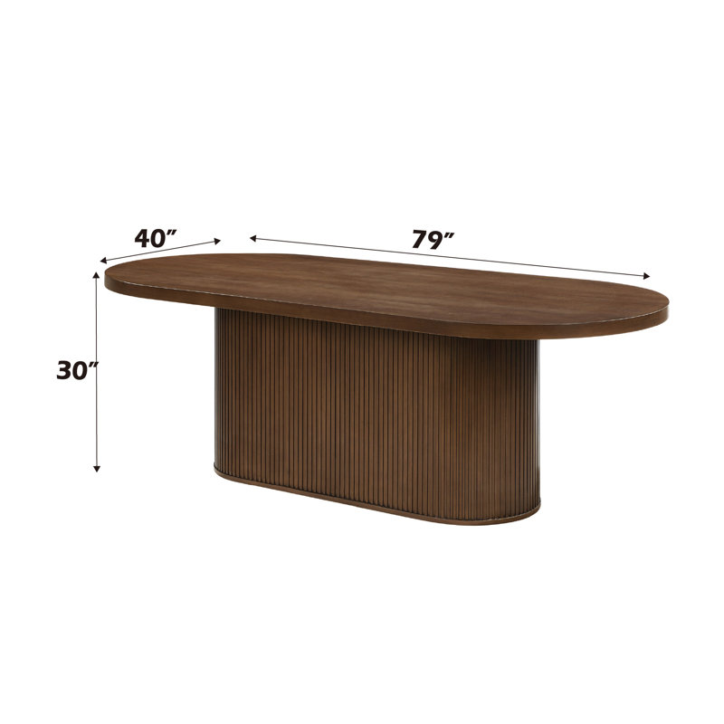 Gamarya Oak Finish Dining Table