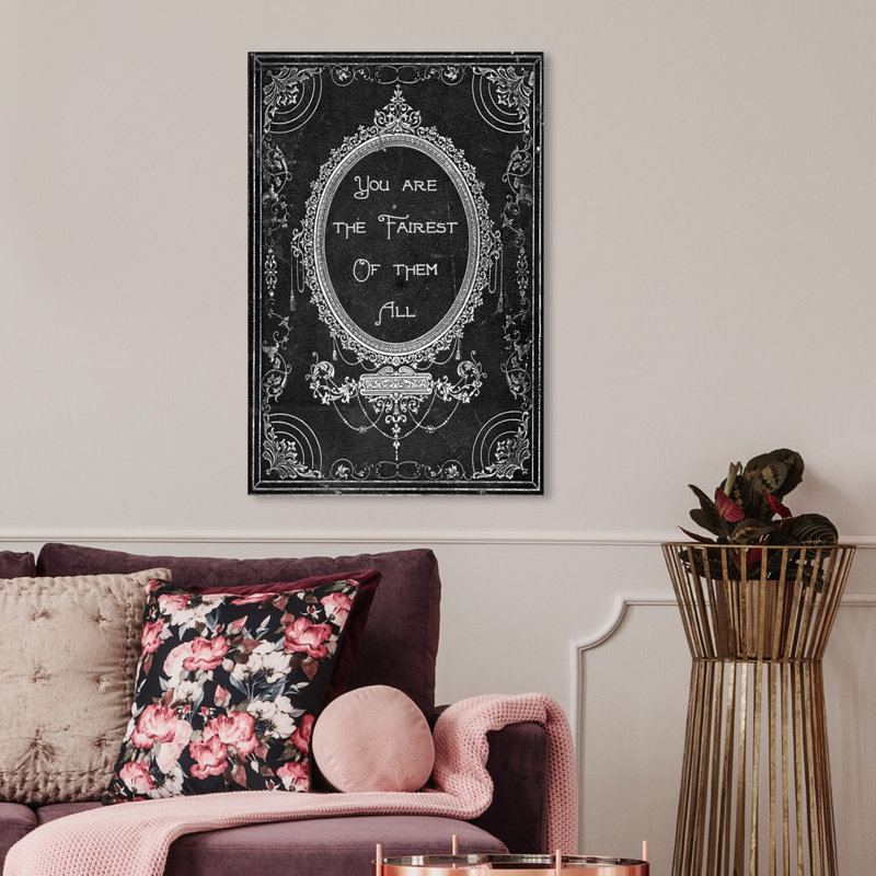 Typographie et citations, la plus belle - Art textuel sur toile, H 54 po x l 36 po x P 1,5 po