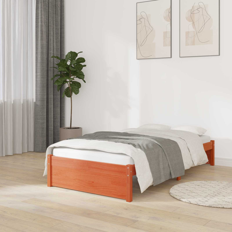 Solid Wood Bed Frame, Single (3')
