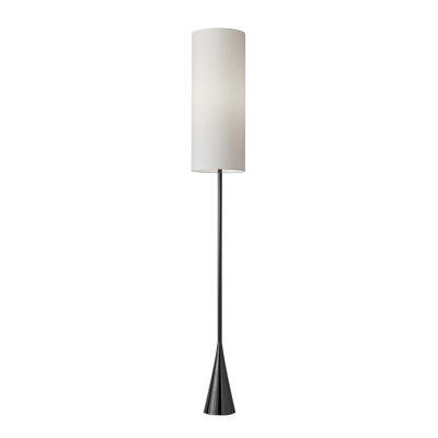 Trotter 74'' Black Nickel Traditional Floor Lamp