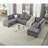 Ottoman Sofa For Modular Sectional,Grey Chenille