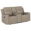 Ensemble de canapé inclinable 2 pièces élisabith taupe-122094027