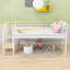 Lit mezzanine simple avec escalier et garde-corps-2065233247
