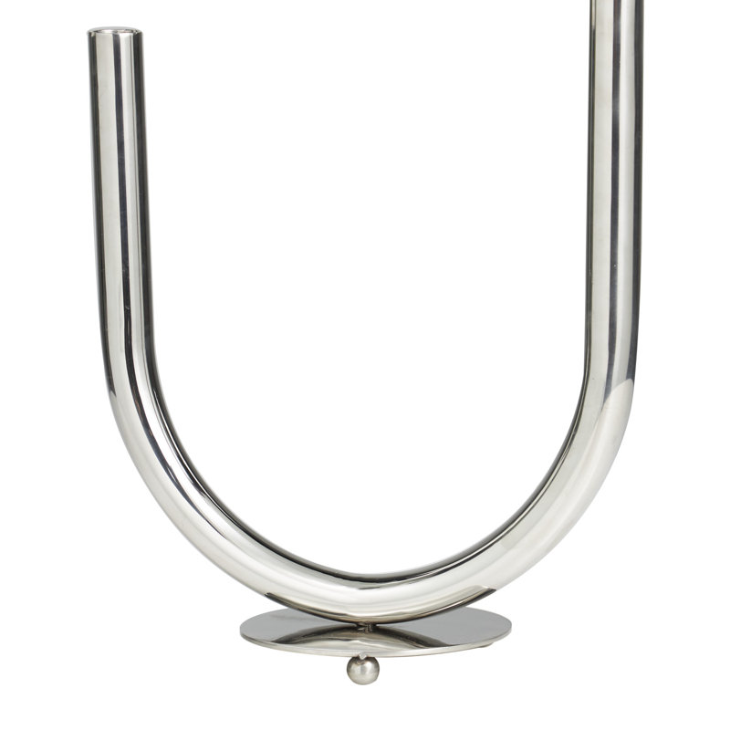 Porte-bougie de table en acier 14,25 po Bianca
