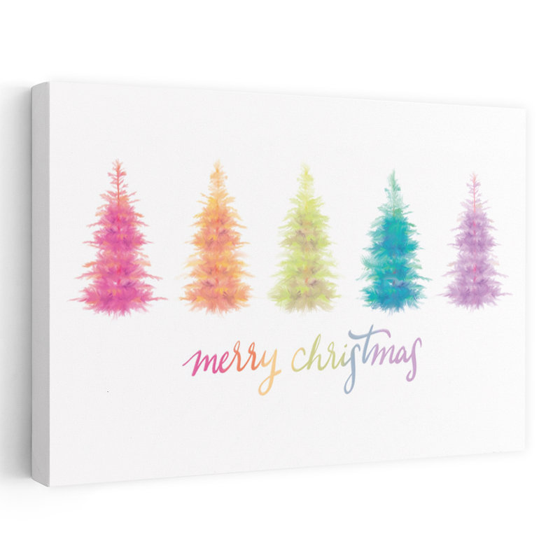 Arbre de Noël contemporain fantaisiste Merry Christmas II, H 16 po x l 24 po