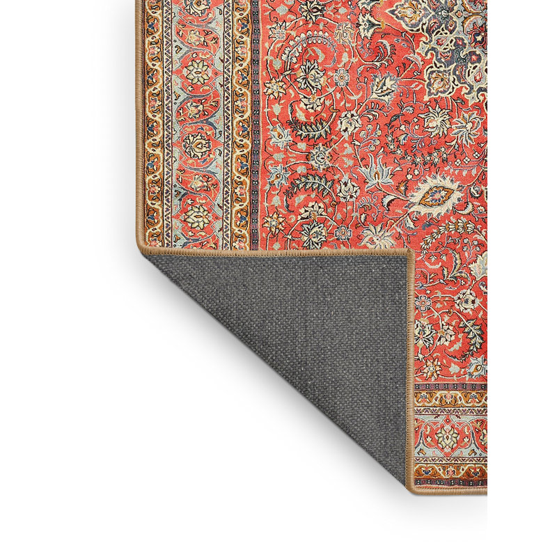 Tapis oriental en laine rouge / beige, Rectangle 7 pi x 10 pi