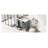 36-Inch Grey Bathroom Vanity Cabinet with Sink Top, Solid Wood and MDF Construction