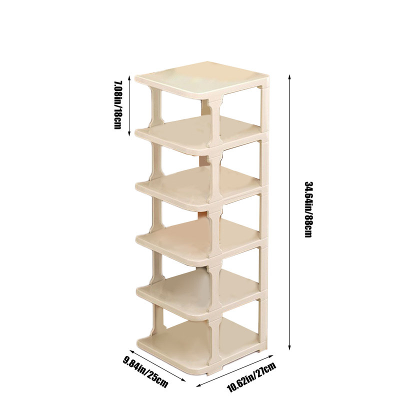 Rack Shoe Organizers For Closet Plastic Shoe Storage Box For Entryway Living Room Sturdy Stackable Sneakers Cabinet Bins, XL