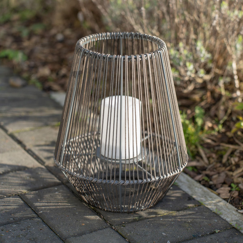 Abdool 30.5cm Solar Powered Integrated LED Outdoor Lantern