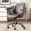 Chaise de travail ergonomique en suède avec accoudoirs rembourrés Viola-122401542