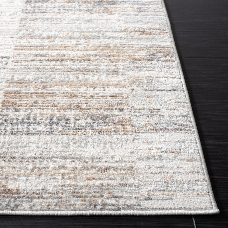 Herluf 100 Performance Abstract Rug, Round 6'7"