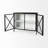 Diego 2-Door Iron Accent Cabinet