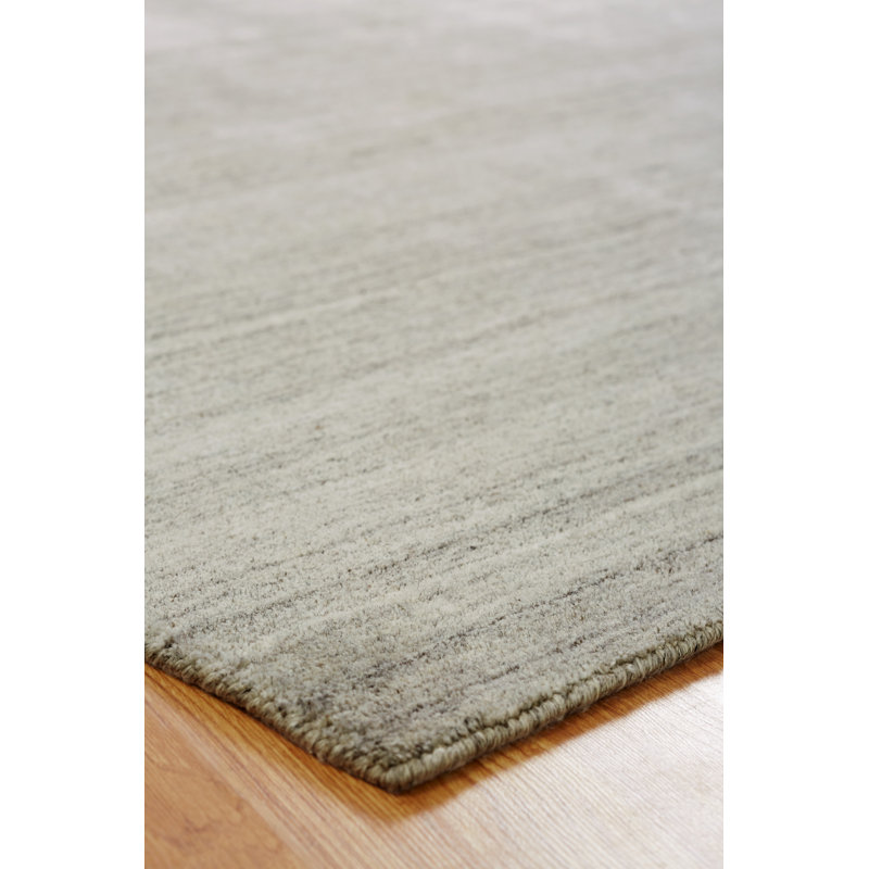 Chino Hand-Woven Ivory Area Rug, Ivory, Rectangle 9'6" x 13'