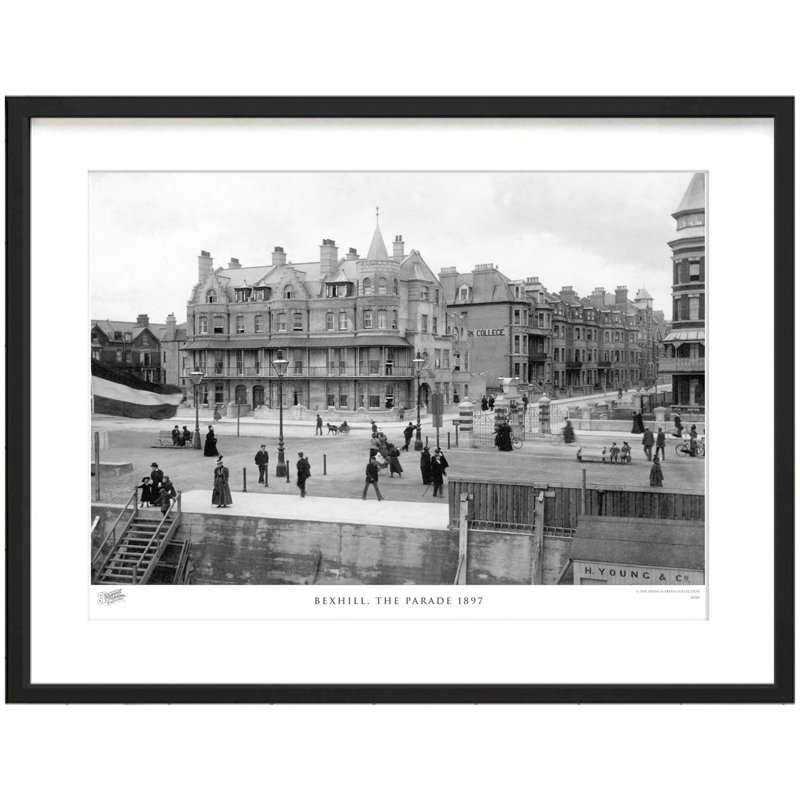 Bexhill, The Parade 1897 by Francis Frith - Single Picture Frame Print, 40cm H x 50cm W x 2.3cm D