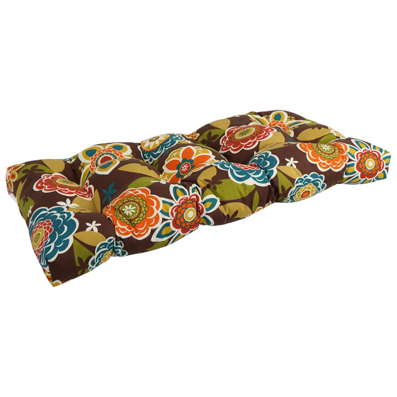 Outdoor 5'' Loveseat Seat Cushion, Annie Chocolate