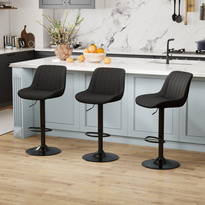 Moniq Swivel Adjustable Height Bar Stool