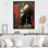 Portrait de femme tribale africaine Essence I - art mural tribal africain