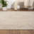 Machine Washable Traditional Oriental Beige/Ivory Waterproof Rug-151208831