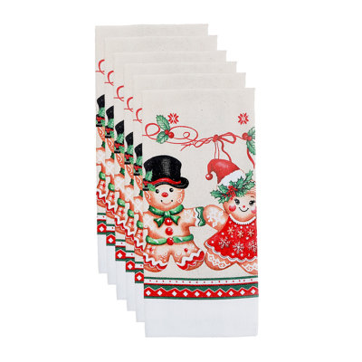 Ensemble de 6 serviettes à main (pain d'épices)
