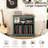 Rustic Record Player Stand Vinyl Record, Holder Hold Up To 230 Albums Farmhouse Turntable Stand With Cable Management-2005796869