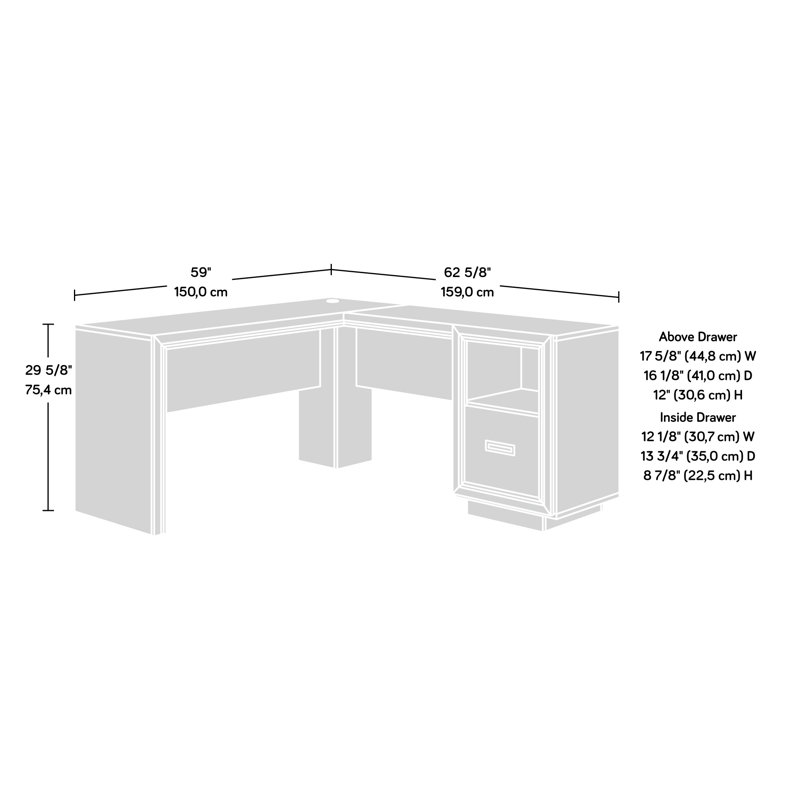 Delvale L-Shaped Executive Desk