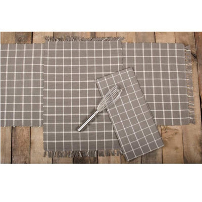 Chemin de table géométrique 100% coton
