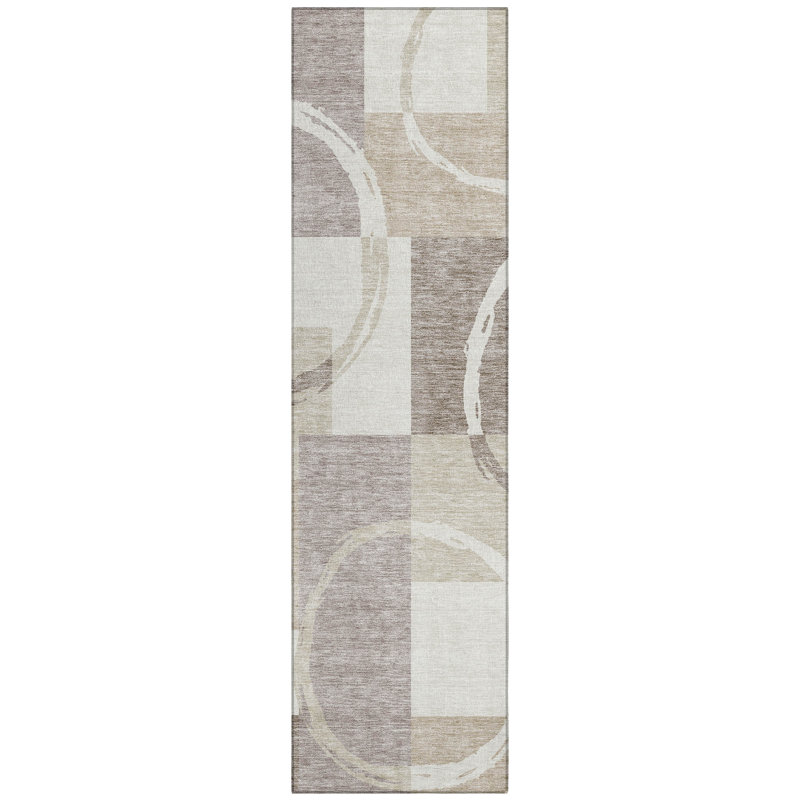 Aleh Area Rug with Non-Slip Backing, Runner 2'3" x 7'6"
