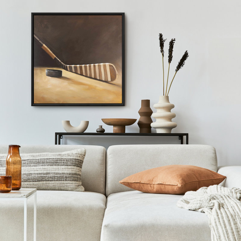 «Stick and Hockey Puck», reproduction sur toile
