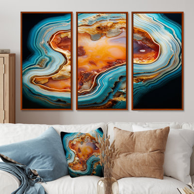 Raylee - ensemble d'impression d'art mural en marbre