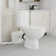 Macerating Toilet with 600W Macerator Pump Upflush Toilet for Basement with Extension Pipe with 4 Water Inlet