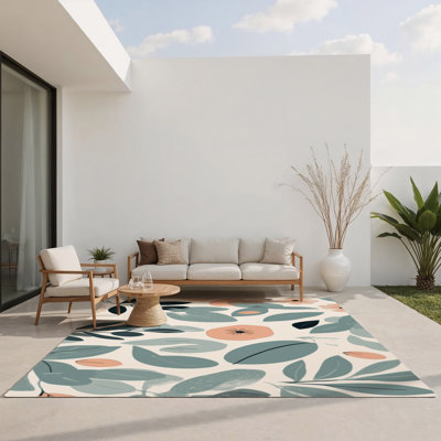Tapis intérieur et extérieur Blush Meadow