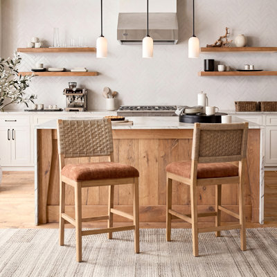 Ensemble de 2 tabourets de comptoir Helianthe