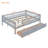 Full Size Daybed Wood Bed With Two Drawers, Gray-1273841753-1273841755