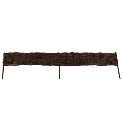 16"H X 48"W Natural Woven Wood Edging