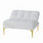 Futon de lit convertible avec pieds en métal doré et blanc-1457127629