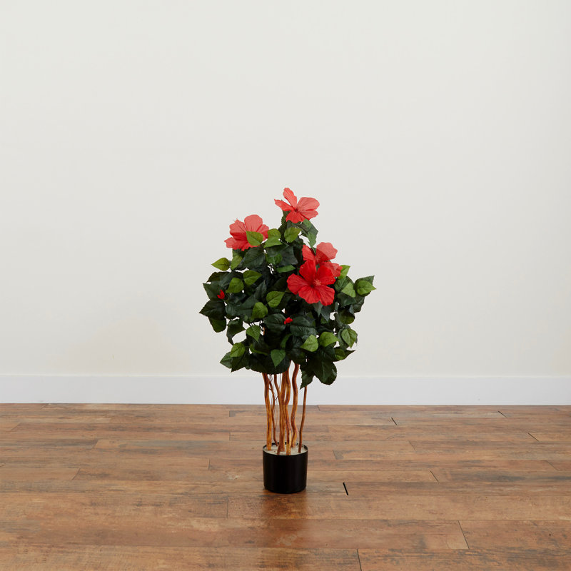 Traylor 36'' Faux Flowering Tree in Pot
