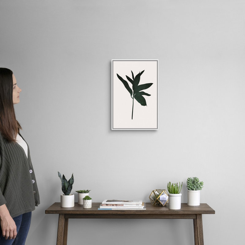 Art mural sur toile Atros n ° 4, H 20 po x l 14 po, Toile avec cadre blanc