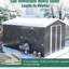 Rangement extérieur verrouillable en métal de 8 pi x 12 pi dans un cadre gris en aluminium, amplement d'espace pour les outils de jardin, portes doubles rapides et faciles, verrouillable, métal, rangement, espace, portes, simple