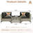 Sorella 2 - Person Outdoor Seating Group With Cushions, Outdoor Rattan Wicker Conversation Set With Glowing Coffee Table-445758674