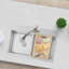 Évier de cuisine à double cuve encastrable 31/25 po x 20,5 po calibre 18 en acier inoxydable brossé 50/50 avec accessoires encastrés