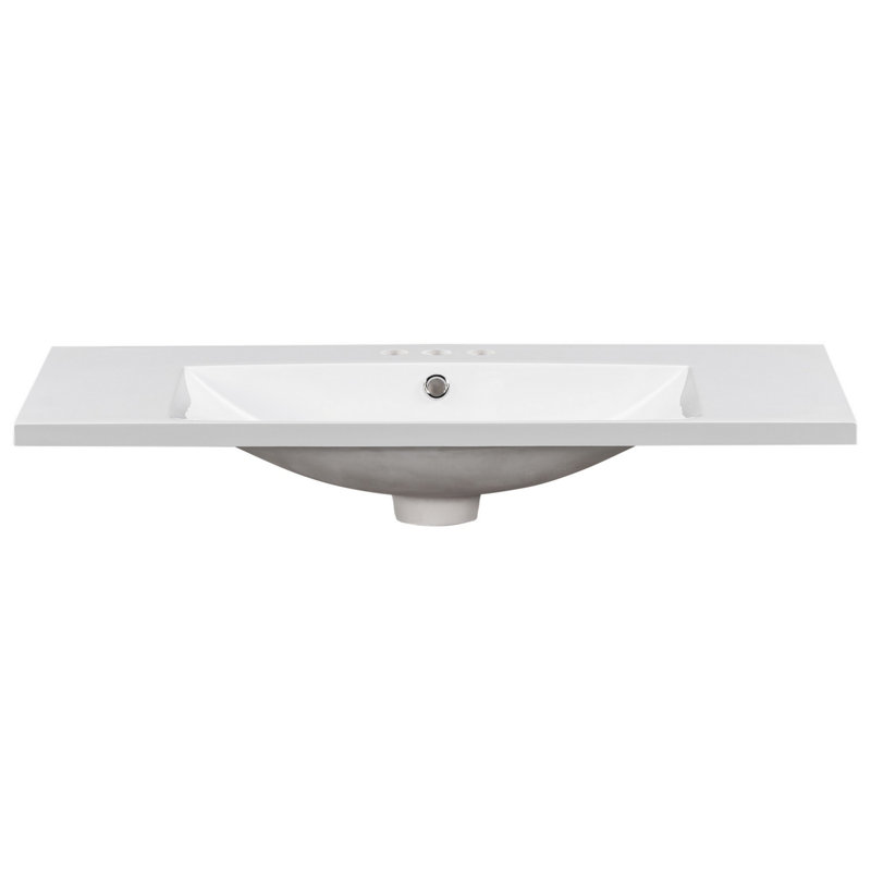 Bathroom Resin Sink With Faucet Holes