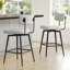 Tabouret de comptoir pivotant 27,4 po Bayardo