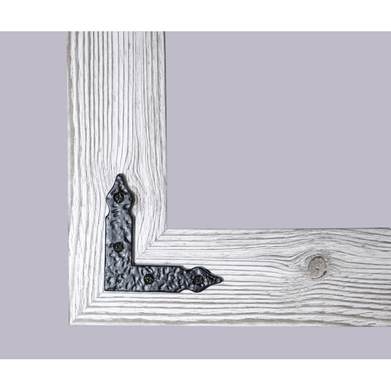 Neace Engineered Wood Rectangle Mirror, 30.5" H x 64" W, White Washed